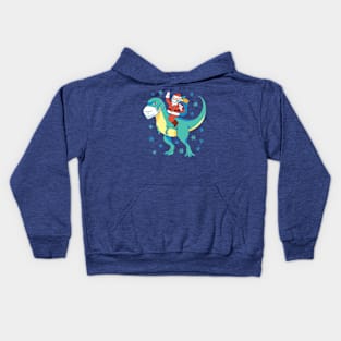 Santa Dinosaur Kids Hoodie